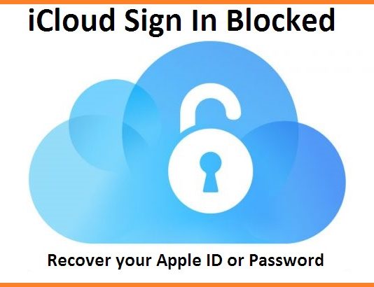 icloud sign in blocked - apple id - icloud id - apple icloud - myappleid - recover apple id